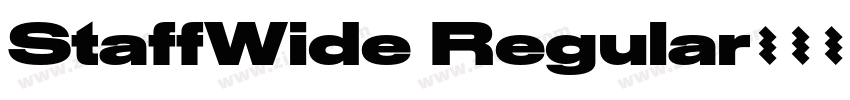 StaffWide Regular字体转换